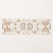 Paisley in Beige Esthetische Modern Tan Brown Yogamat (Voorkant (horizontaal))