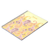 Paisley in Lemon Notitieboek (Linkerzijde)