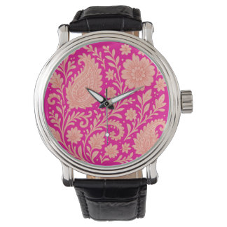 Paisley India Print Design Horloge