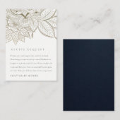 Paisley Ivory Gold-minimumloon dat moet worden on Informatiekaartje (Voorkant / Achterkant)