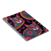 Paisley Katten Notitieboek (Rechterzijde)
