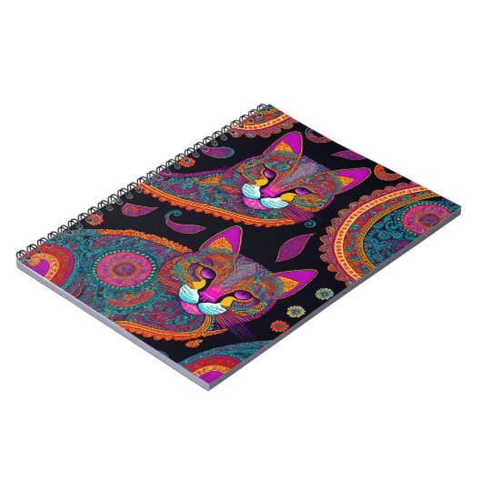 Paisley Katten Notitieboek (Linkerzijde)