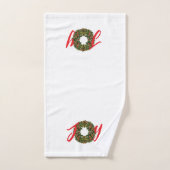 Paisley Kerstkrans JOY Kerstmis Handdoek (Handdoek)