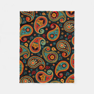 Paisley kleurrijk elegant fleece deken