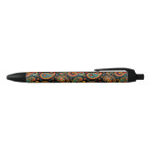Paisley kleurrijk elegant zwarte inkt pen (Bovenkant)