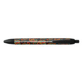 Paisley kleurrijk elegant zwarte inkt pen (Achterkant)