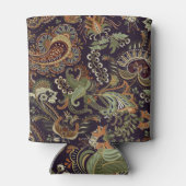 Paisley Kleurrijke Textiel: Etnisch  Ontwerp Blikjeskoeler (Achterkant)