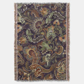 Paisley Kleurrijke Textiel: Etnisch  Ontwerp Deken (Voorkant Verticaal)