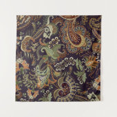 Paisley Kleurrijke Textiel: Etnisch  Ontwerp Wandkleed (Voorkant (horizontaal))