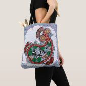 Paisley Koi Canvas tas (Dichtbij)