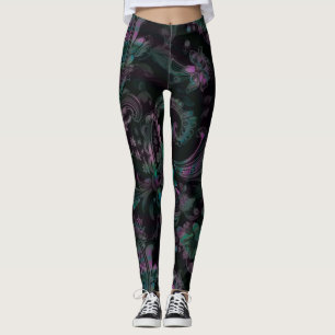 Paisley Leggings: Donker, benzine vlek Leggings