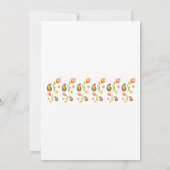 Paisley Lotus Flower Indian Couples Shower Kaart (Achterkant)