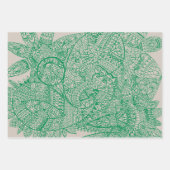 Paisley Mandala Inpakpapier Vel (Voorkant 2)