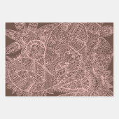 Paisley Mandala Inpakpapier Vel (Voorkant)