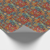  Paisley Mandala Kleurrijke Patchwork Cadeaupapier (Hoek)