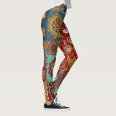  Paisley Mandala Kleurrijke Patchwork Leggings (Rechts)