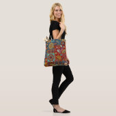  Paisley Mandala Kleurrijke Patchwork Tote Bag (Op model)