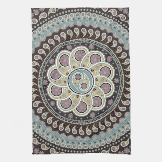 Paisley Mandala Theedoek (Verticaal)