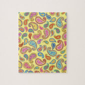 Paisley  Marokkaans kleurrijk design Legpuzzel (Verticaal)