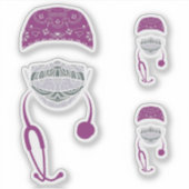 paisley med mask sticker (Voorkant)