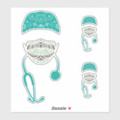 paisley med mask sticker (Vel)