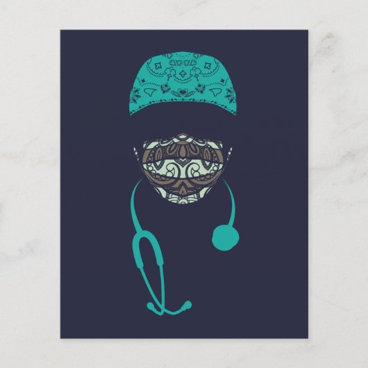 paisley met mondmasker (Voorkant)