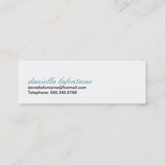 Paisley Mini-Calling-kaarten Contactkaartje (Voorkant)