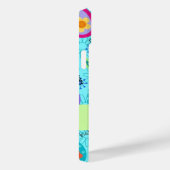 Paisley Moderne Naam Gepersonaliseerde Turquoise B Case-Mate iPhone Case (Achterkant / Rechts)