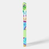 Paisley Moderne Naam Gepersonaliseerde Turquoise B Case-Mate iPhone Case (Achterkant / Links)