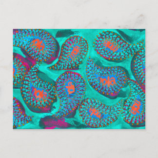 Paisley mola, mola paisley briefkaart