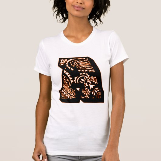 Paisley Monogram - A T-shirt (Voorkant)