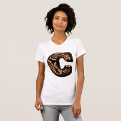 Paisley Monogram - C T-shirt (Voorkant volledig)