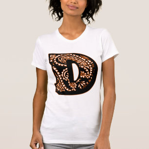 Paisley Monogram - D T-shirt