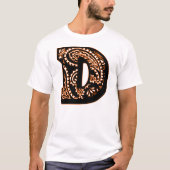 Paisley Monogram - D T-shirt (Voorkant)