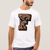 Paisley Monogram - F T-shirt (Voorkant)