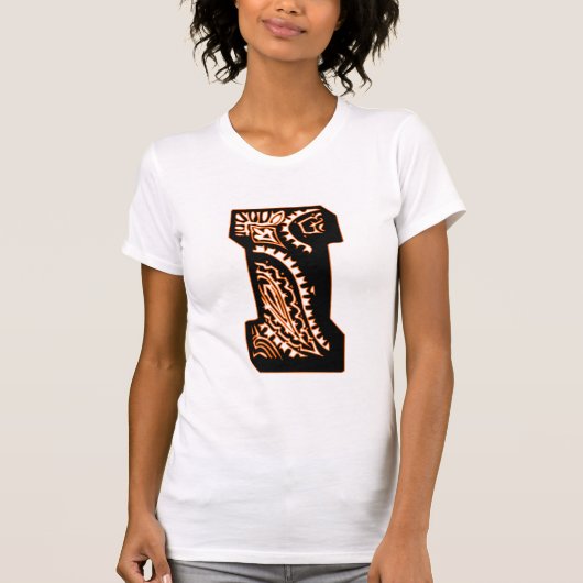 Paisley Monogram - I T-shirt (Voorkant)