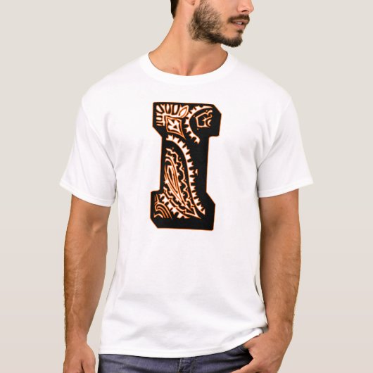 Paisley Monogram - I T-shirt (Voorkant)