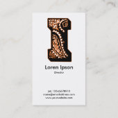 Paisley Monogram - I Visitekaartje (Achterkant)