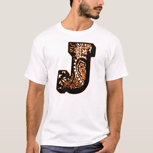Paisley Monogram - J T-shirt (Voorkant)