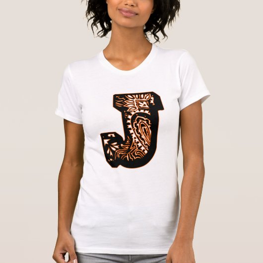 Paisley Monogram - J T-shirt (Voorkant)