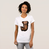 Paisley Monogram - J T-shirt (Voorkant volledig)