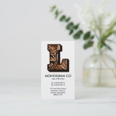Paisley Monogram - L Visitekaartje (Staand voorkant)