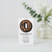 Paisley Monogram - O Visitekaartje (Staand voorkant)