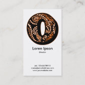 Paisley Monogram - O Visitekaartje (Achterkant)