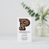 Paisley Monogram - P Visitekaartje (Staand voorkant)