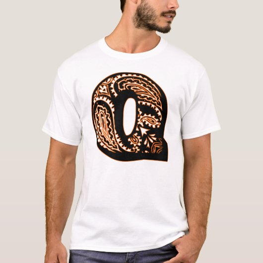Paisley Monogram - Q T-shirt (Voorkant)