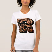 Paisley Monogram - R T-shirt (Voorkant)