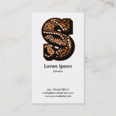 Paisley Monogram - S Visitekaartje (Achterkant)