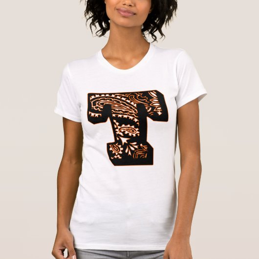 Paisley Monogram - T T-shirt (Voorkant)
