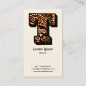 Paisley Monogram - T Visitekaartje (Achterkant)